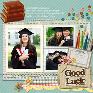 scrapbook design for graduation