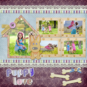 scrapbook template for pet