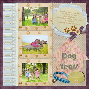 scrapbook design for pet