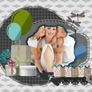 digital scrapbook for thank you events