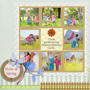 pring scrapbook sample