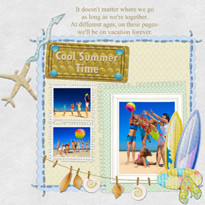 cool travel scrapbook template