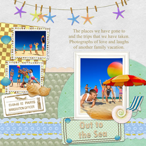 beautiful travel scrapbook sample