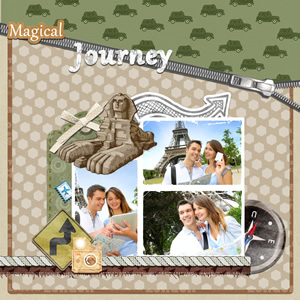 journey scrapbook design