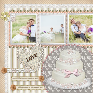 unique wedding scrapbook template