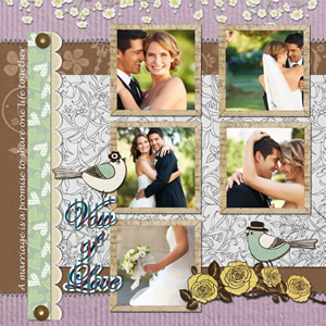 scrapbook template for wedding