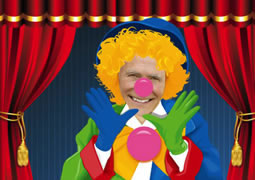 fun clown photo collage template