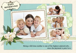 Happy Mother's Day greeting card template